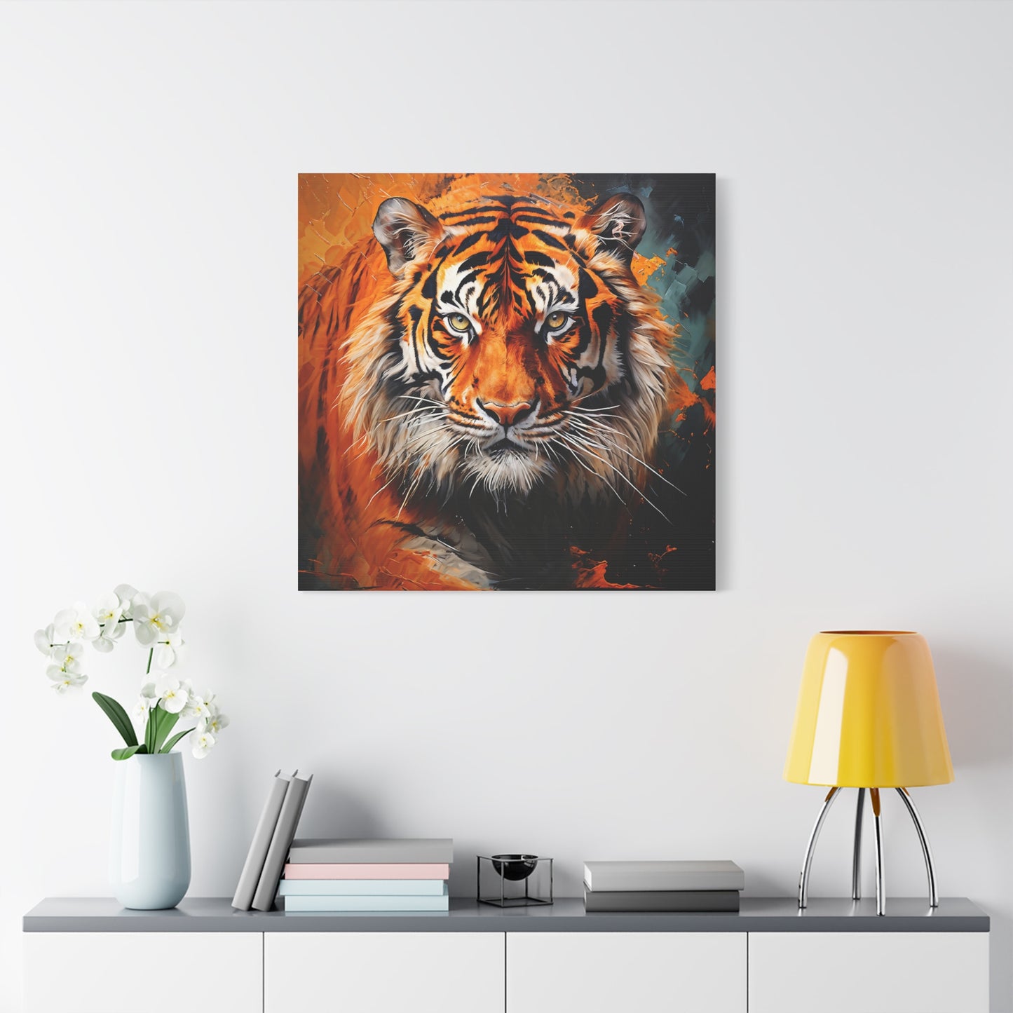 Tiger Wildlife Matte Canvas Wall Art