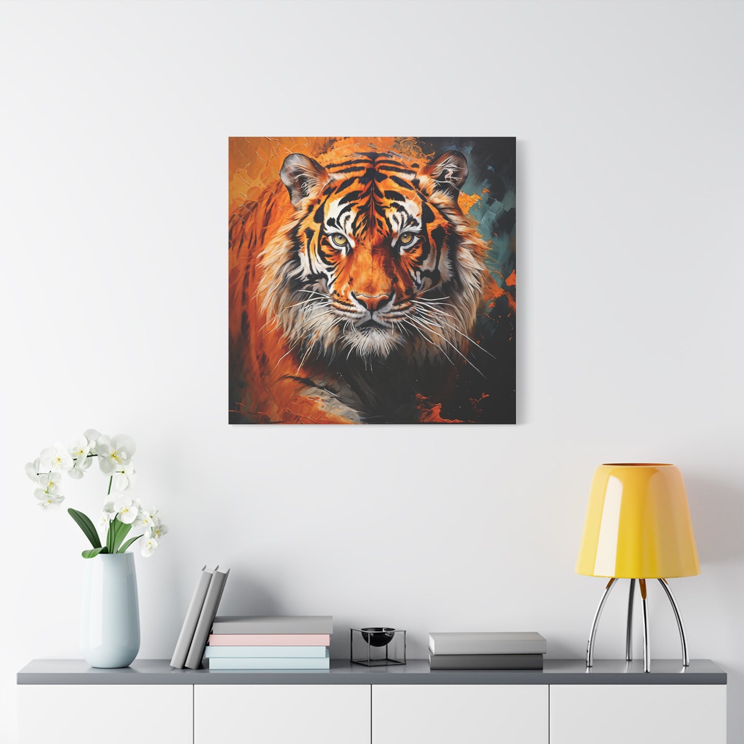 Tiger Wildlife Matte Canvas Wall Art