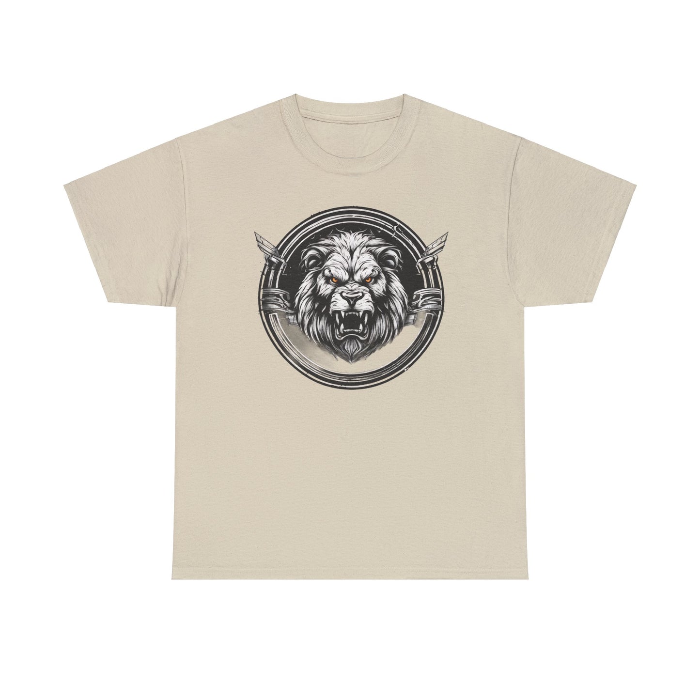 Circle Lion Sand Unisex Heavy Cotton T-Shirt - Articalist.com
