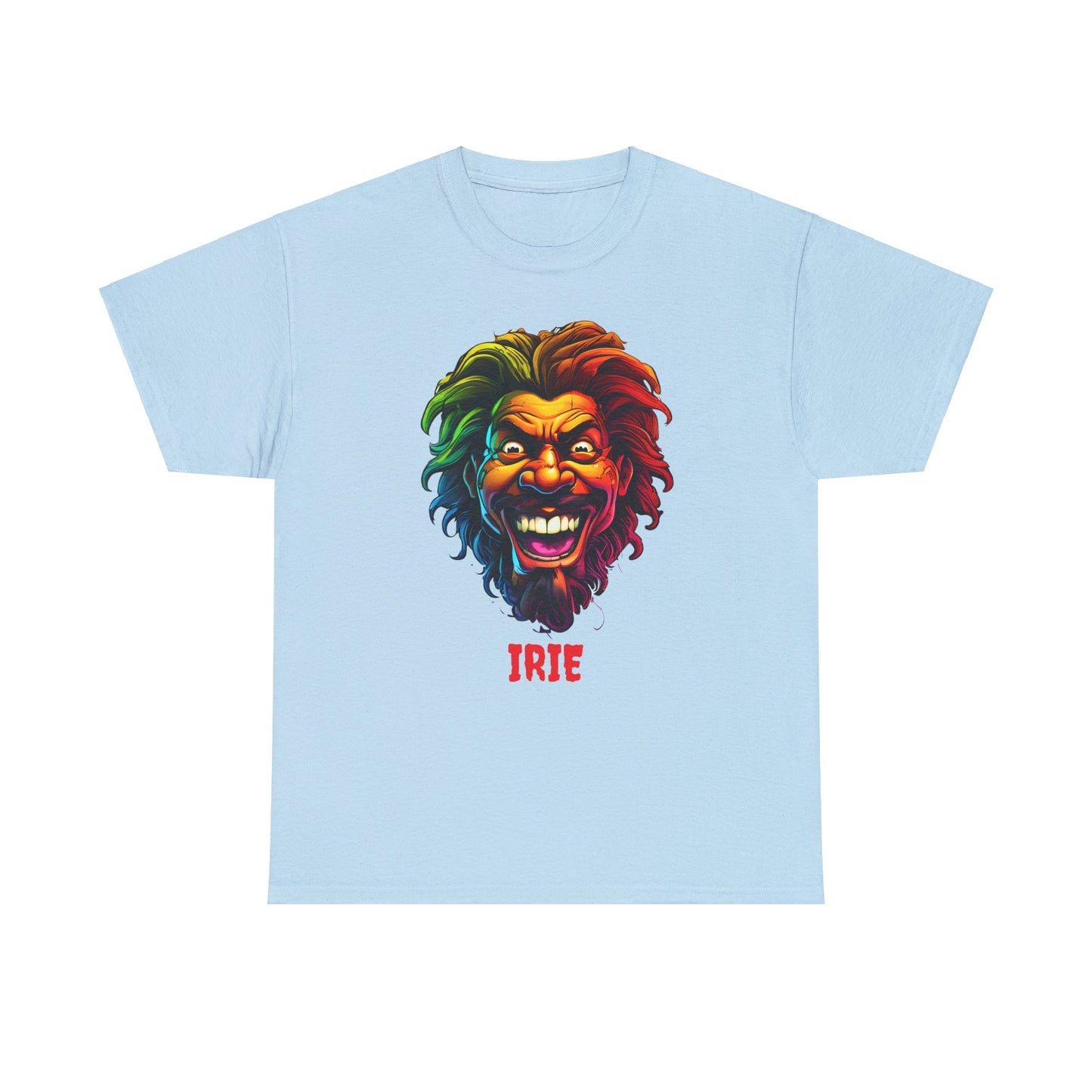 Irie Vibes Light Blue Unisex Heavy Cotton T-Shirt - Articalist.com