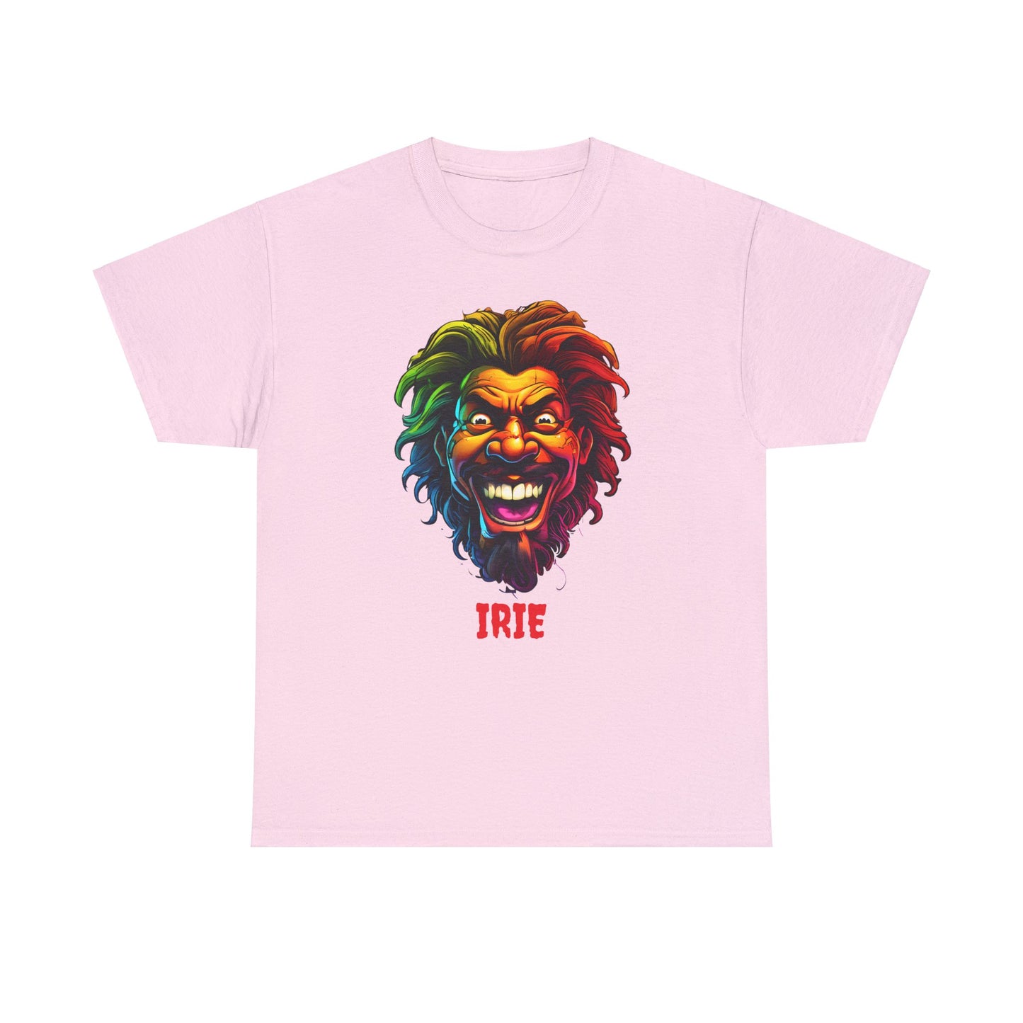 Irie Vibes Light Pink Unisex Heavy Cotton T-Shirt - Articalist.com