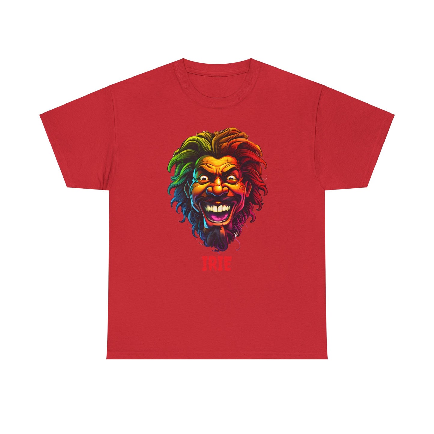 Irie Vibes Red Unisex Heavy Cotton T-Shirt - Articalist.com