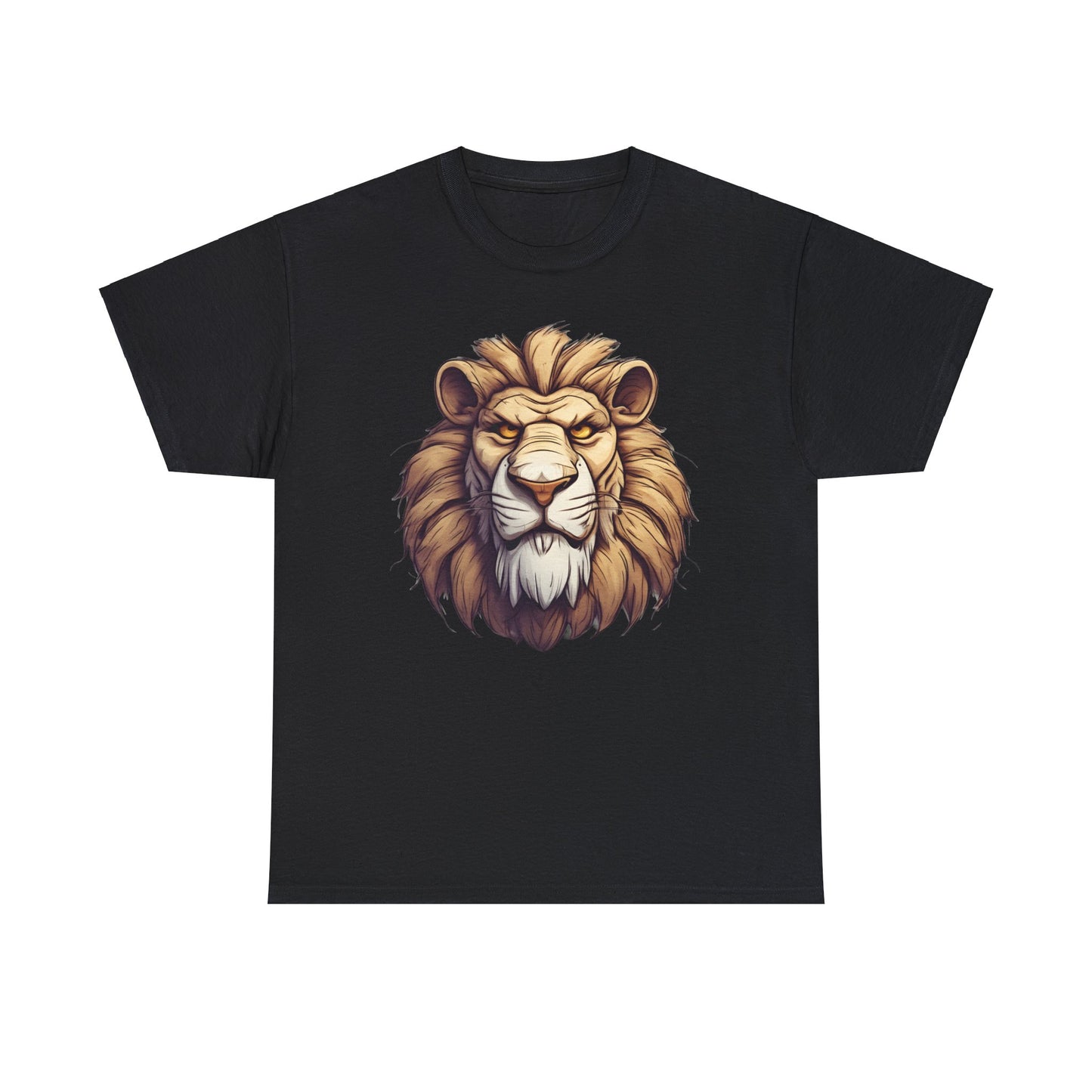 Lionheart Black Unisex Heavy Cotton T-Shirt Articalist.com