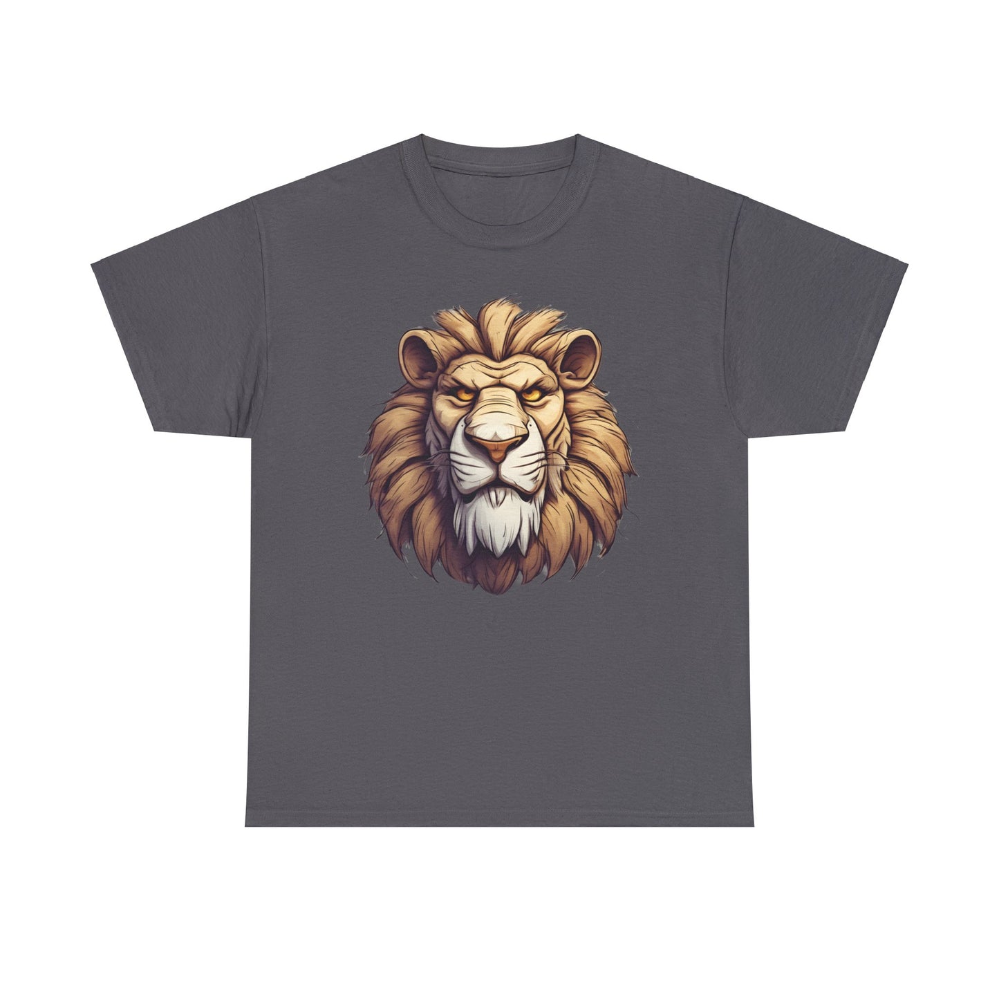 Lionheart Charcoal Unisex Heavy Cotton T-Shirt - Articalist.com