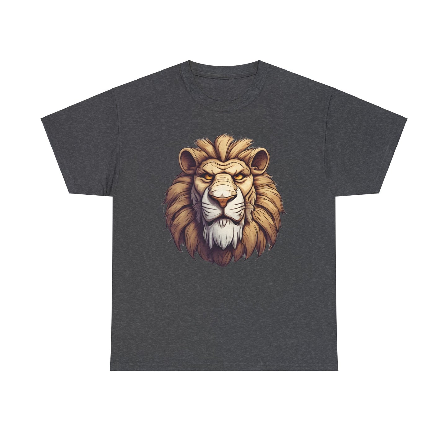 Lionheart Dark Heather Unisex Heavy Cotton T-Shirt - Articalist.com