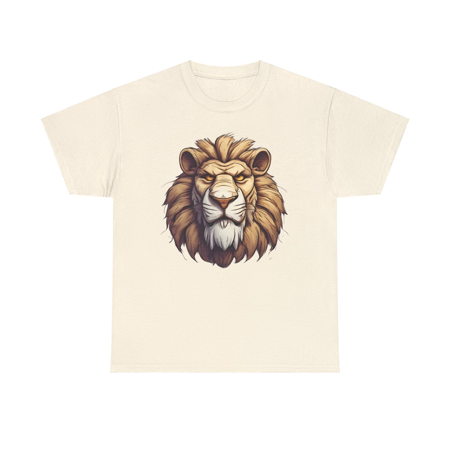 Lionheart Natural Unisex Heavy Cotton T-Shirt - Articalist.com