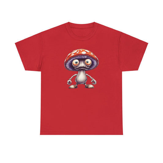 Mushroom Buddy Red Unisex Heavy Cotton T-Shirt - Articalist.com