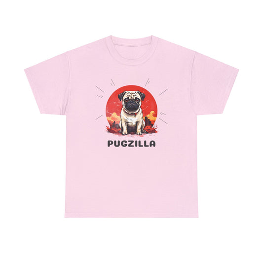Pugzilla Light Pink Unisex Heavy Cotton T-Shirt - Articalist.com